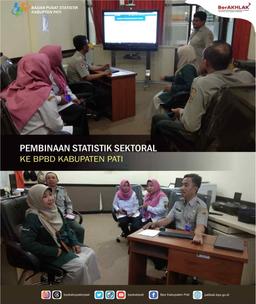 Pembinaan Statistik Sektoral ke BPBD Kabupaten Pati