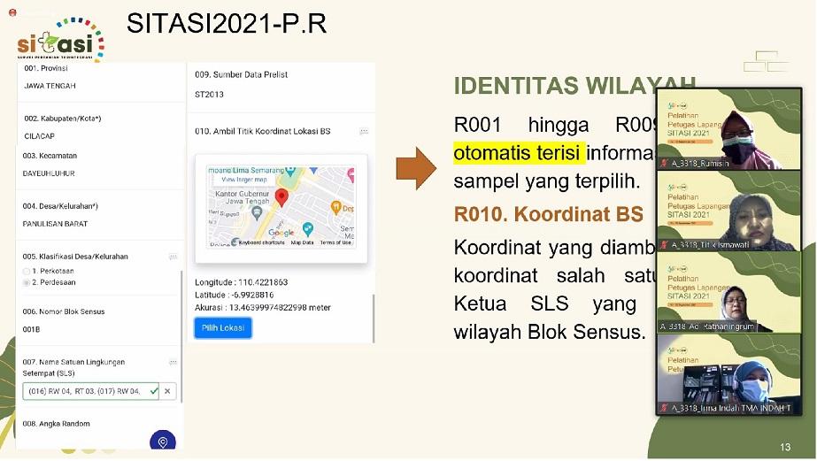 Pelatihan Petugas Lapangan SITASI 2021 BPS Kabupaten Pati