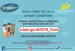 Mekanisme Pretest Calon Petugas SP2020-LF