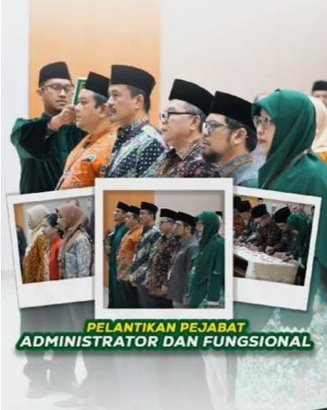 Pelantikan Pejabat Administrator dan Fungsisonal Statistisi