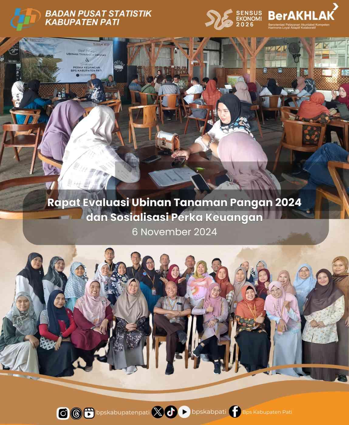 Rapat Evaluasi Ubinan Tanaman Pangan dan Sosialisasi Perka Keuangan