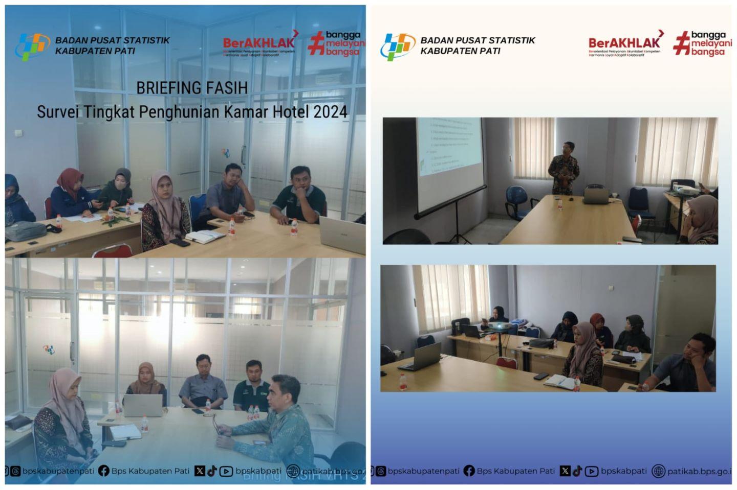 Briefing Survei Perusahaan/Usaha Penyedia Jasa Akomodasi Bulanan (VHT-S) 2024