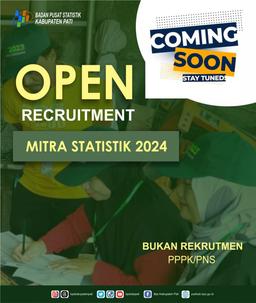 COMING SOON! [Rekrutmen Calon Mitra Statistik Tahun 2024]